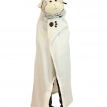 Pătură cu glugă călduroasă mielușel cu buzunare-lăbuțe