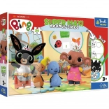 Puzzle Super Maxi față-verso Bing și prietenii
