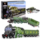 Set construcție model tren Flying Scotsman 340 buc