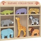Set safari din lemn cu animale 2Kids Toys