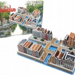 Puzzle 3D Cartierul Canal Amsterodam 107 piese