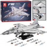 Set de construcție REOBRIX avion de vânătoare F-16 Fighting Falcon (1337 piese)