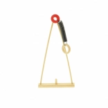 Leagăn din lemn pentru figurine cu arc