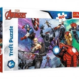 Puzzle 160 piese MARVEL Avengers – eroi mereu pregătiți