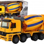 Malaxor de beton portocaliu Pară rotativă Sunete Lumini Vehicul de construcții