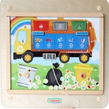 Masterkidz tablă educativă pentru sortarea deșeurilor Montessori