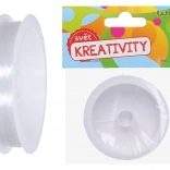 Fir monofilament transparent pentru mărgele 0,3 mm, 55 m