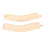 Şine arcuite Bigjigs Rail 22 cm - 2 buc
