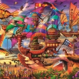 Puzzle Nava Zburătoare Mistică 1500 piese
