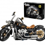 Set de construcție motocicletă neagră 455 piese