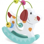 Labirint din lemn în formă de câine – jucărie motrică pentru copii