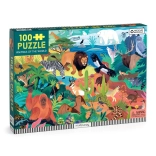 Puzzle Mudpuppy Animalele lumii 100 piese