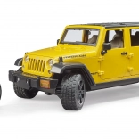 Bruder Jeep Wrangler Rubicon cu ciclist și bicicletă