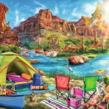 Puzzle RAVENSBURGER Camping în canion 1500 piese