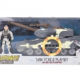 Set militar cu tanc pe baterii cu sunete și lumini