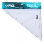 Echer triunghiular transparent cu marcaj inovator