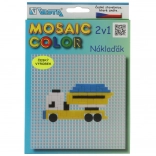 Mosaic Color camion 2în1 set de construcție