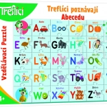 Puzzle Treflíci învață alfabetul 30 de piese
