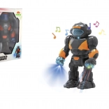 Robot de mers din plastic cu lumini și sunete 22 cm