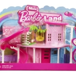 MATTEL mini BARBIE land căsuță pentru păpuși cu păpușă, animăluț, lift și piscină