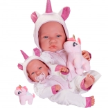 Antonio Juan păpușă realistă bebeluș 42 cm corp din vinil complet