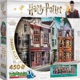 Wrebbit puzzle 3D Harry Potter: Ulița Diagon – 450 piese