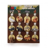 Afișaj Mojo cu 72 brelocuri pentru chei – animale de pădure