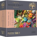 Puzzle Băuturi Colorate TREFL Wood Craft Origin 501 piese