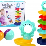 Turn spiralat pentru bile