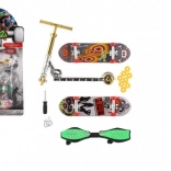 Set de skateboarduri și trotinetă pentru degete cu accesorii înșurubabile