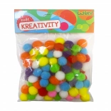 Pom Pom colorate 15 mm - ambalaj 100 bucăți