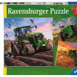 Puzzle RAVENSBURGER John Deere în acțiune 3×49 piese