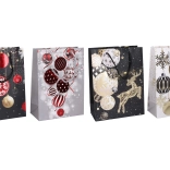 Pungă cadou S 18 × 24 × 8,5 cm – motive de Crăciun