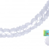 Ghirlandă albă din hârtie 3,6 m