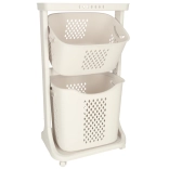 Organizator mobil pe două niveluri pentru rufe și jucării