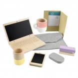 Fisher-Price set de lucru de acasă din lemn pentru copii (9 piese)