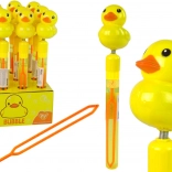 Baloane de săpun rațușcă galbenă cu sunet, 29 cm