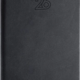Agenda de buzunar 2026 neagră 9 x 15,5 cm