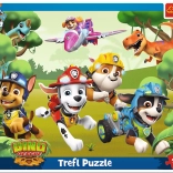 Puzzle Patrula Căţeluşilor Trucuri uimitoare pentru căţei 25 piese