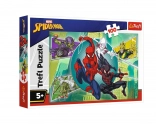 Puzzle 100 piese Spiderman masca de păianjen Trefl