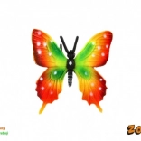 Fluture decorativ din plastic Papilio, colorat, 6 cm