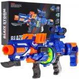 Blaze Storm blaster cu spumă pentru adolescenți 14+ cu încărcător tambur și vizor