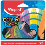 Maped cretă pentru trotuar – set 6 culori