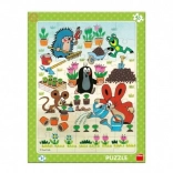 Puzzle Krtek grădinar 40 piese