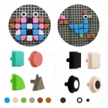 Set de cleme Masterkidz în formă de forme geometrice, 64 buc pentru tablouri STEM