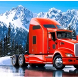 Pictură cu diamante Norimpex camion roșu Kenworth 30x40 cm