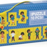 Puzzle pentru copii îmbrăcare 10 piese Djeco