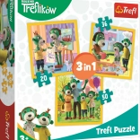 Puzzle Treflici 3în1 – e plăcut să fim împreună (20, 36, 50 piese)