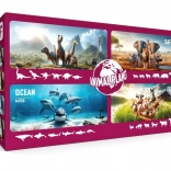 Mega set 60 bucăți Faunica Animal Planet Dino/Safari/Ocean/Fermă