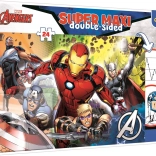 Puzzle super maxi față-verso 24 piese – MARVEL AVENGERS